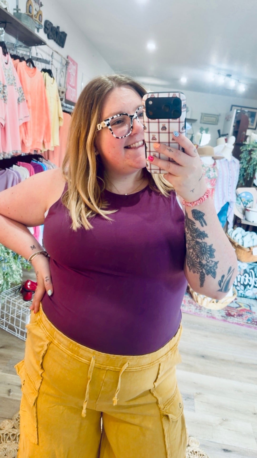 Purple Boat Neck Tank – Jolene's